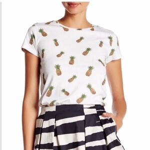 Alice+Olivia Embellished Pineapple Tee